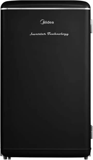 Frigobar Retrô 93 litros Preto Inverter Bivolt Midea