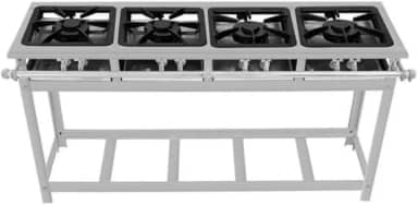 Fogão Industrial 4 Bocas 30x30 P5 em Aço Inox de Linha