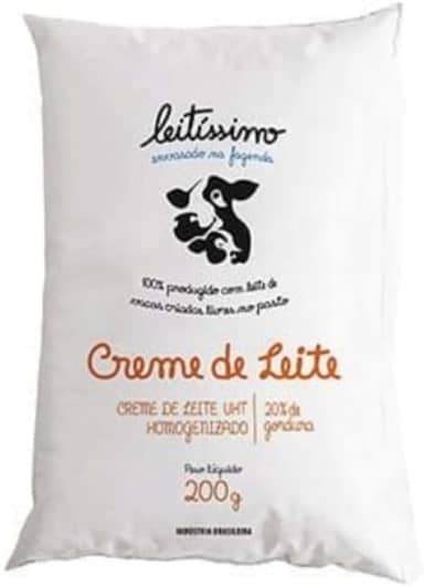 Creme De Leite Uht Leitíssimo 200g 20% De Gordura Kit 10 Un