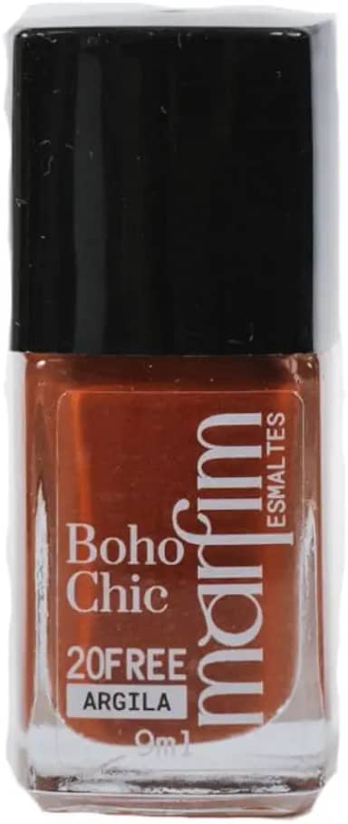 Esmalte Terracota Marfim 9 ml – Coleção Boho Chic – Argila (tom terracota quente moderno) – Hipoalergênico 20FREE, Sem Formol, Longa Duração