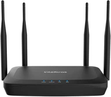 Roteador Residencial Wireless GF 1200 Preto Intelbras