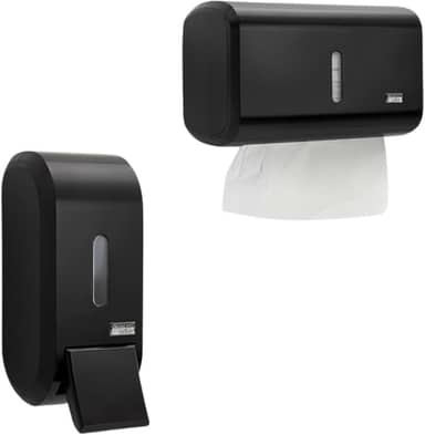 Super Kit Dispensador Elegante Alcool Gel ou Sabonete Liquido E Papel Toalha