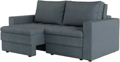 Sofá 3 Lugares Retrátil Berna Linho Cinza 180 cm