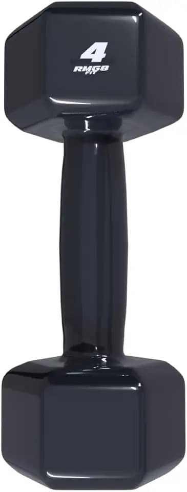 HALTER 4KG EMBORRACHADO SEXTAVADO PRETO