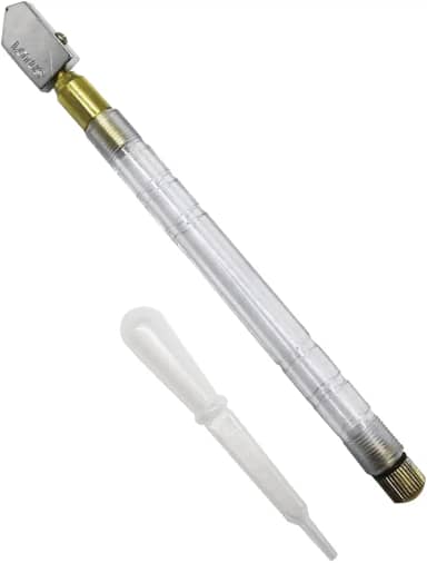 Cortador Corta Vidro Com Reservatório Ponta Tungstênio 175Mm