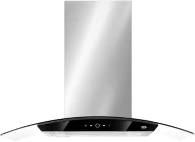 Coifa de Ilha Eos 90cm Eco90ivd Touch Inox com Vidro 110v