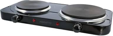 Agratto Fogão eletrico de mesa 2 pratos FMP-02 preto 220V 2500W