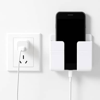 Suporte de Parede para Celular e Controle Remoto – Adesivo Forte, Instalação Sem Furo, Multiuso e Prático