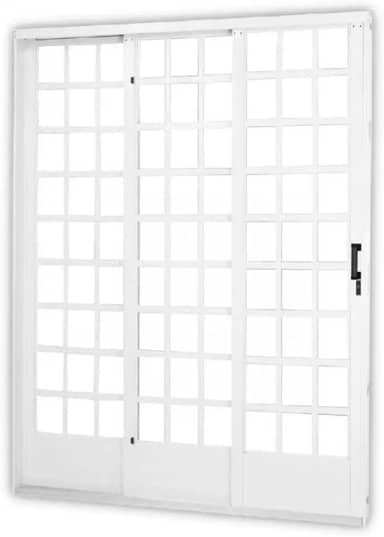 Porta de Correr 3 Folhas Divisor Quadri Mgm Branco