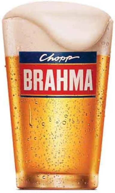 Ruvolo, Copo de Vidro Brahma para Cerveja e Chopp, 350ml