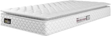 Colchão Solteiro Espuma D33 Pillow Top New Millenium Branco Hellen – Suporta Até 120 Kg Por Pessoa (Solteiro)
