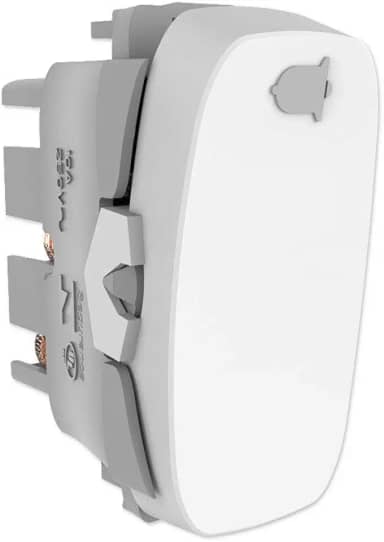 Módulo Pulsador Campainha, Alumbra, Gracia 85312, Branco