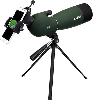 Monóculo Luneta Telescópio Profissional Longo Alcance Zoom 25-75X Bak4, A prova D'agua modelo SV28 70mm c/Tripé e Suporte de Celular