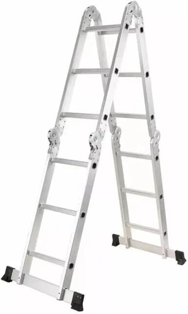 Escadas Articulada Alumínio Multifuncional 4x3 12 Degraus 3,34m