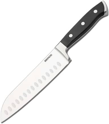 Brinox - Faca para Fatiar/Picar Santoku 7' Infinity - Aço Inox