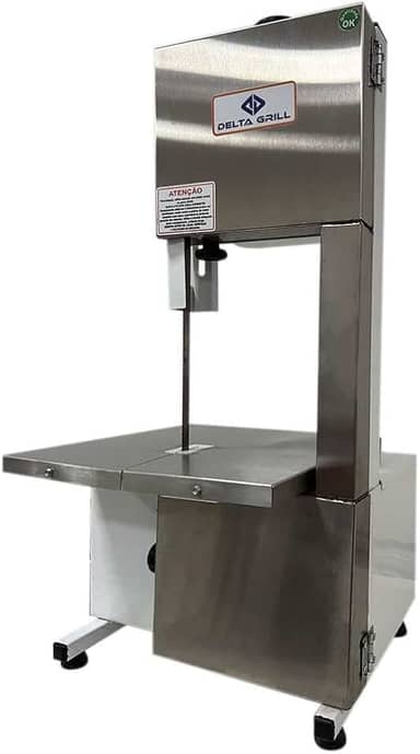 Serra Fita 1,46 mts 1/3cv Branca Semi Inox Delta Grill Voltagem Bivolt