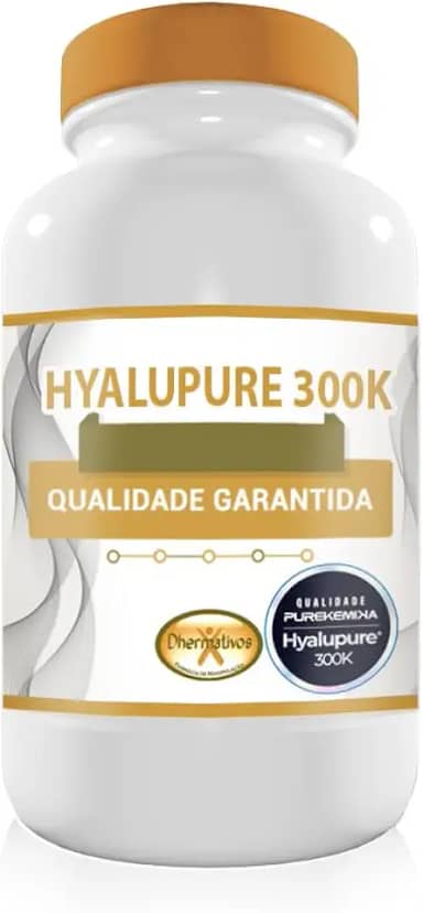 Hyalupure 300K 120mg 30 cápsulas - Ácido Hialurônico de baixo peso molecular