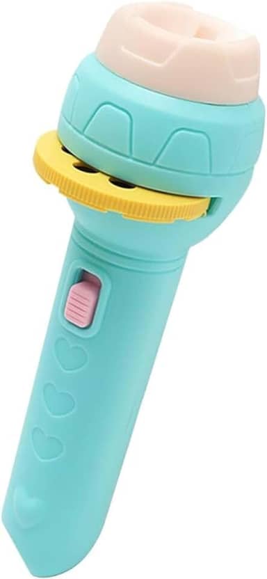 Lanterna Projetora Infantil com 3 Discos e 24 Imagens Sortidas – Brinquedo Educativo e Divertido - TYDA (AZUL)
