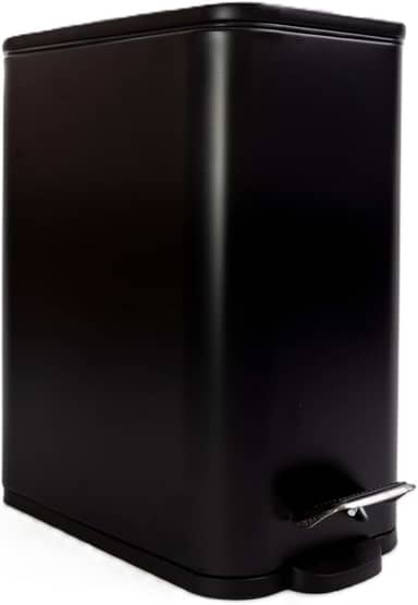 Lixeira 5L Pedal Tampa Fechamento Suave Soft Close Modelo Slim Retângular Premium Compacta Cozinha Banheiro Escritório
