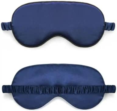 Máscara de dormir com enchimento de camada dupla e tira elástica para uma noite de sono perfeita (Azul)