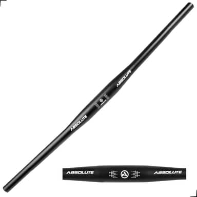 Guidão MTB Absolute 31.8 X 720mm Alumínio Reto Preto HB001 Para Ciclismo Mountain Bike Bicicletas Compatível com Bar Ends