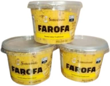 Farofa Temperada Pronta Artesanal Caseira De Milho 750g