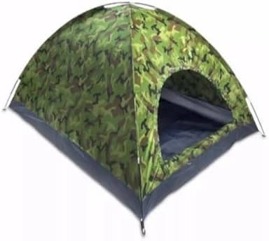 Barraca de Camping Camuflada 3 a 6 Pessoas Impermeável com Mosquiteiro Portátil para Acampamento e Trilhas