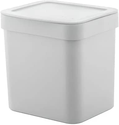 Ou Lixeira de bancada 4,7L Branco Linha Trium