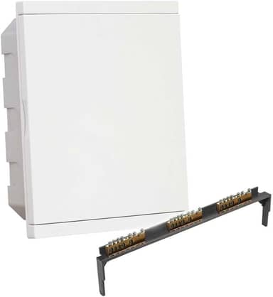 Kit Quadro Distribuição Embutir para 18 Disjuntores e Barramento Strahl