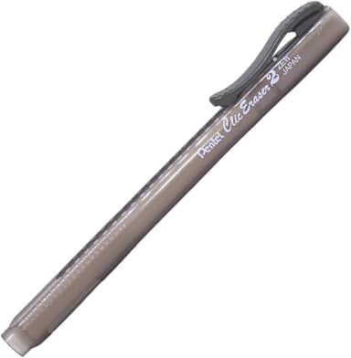 Borracha Clic Eraser Pentel Transparente Preta