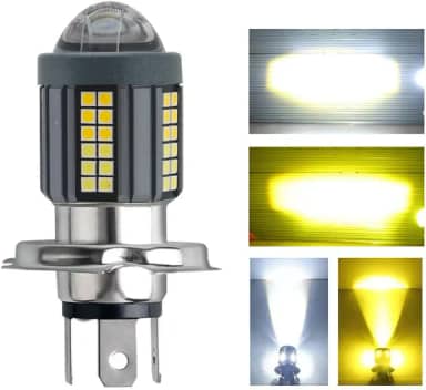 6500k Lampada Led H4 Projetor 360o Moto Carro Un