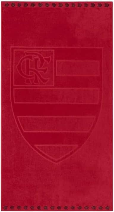 Buettner, Toalha De Banho Time Jacquard Flamengo Buettner Vermelha