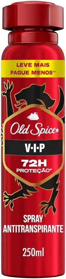 Desodorante Antitranspirante Aerossol Old Spice VIP 250 ml