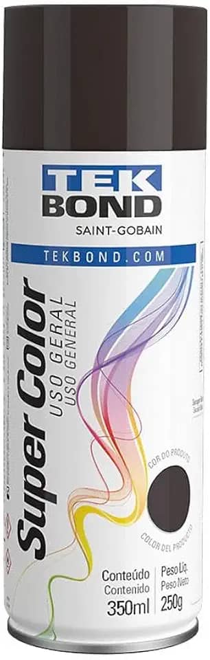 Tinta Spray Marrom 350Ml/250G - 01 Unidade, Tekbond, 23201006900, Marrom, Pacote De 307