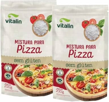 Kit 2X: Mistura para Pizza Sem Glúten Vitalin 200g