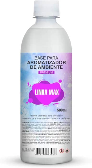 Base Para Aromatizador De Ambiente Difusor Perfume Base Pronta 500mL