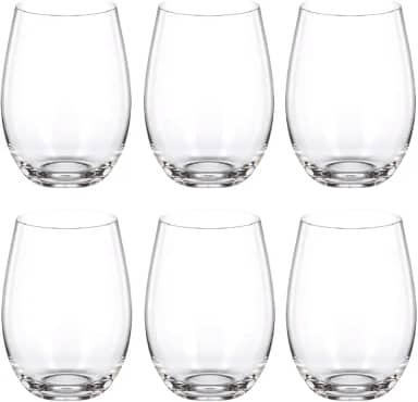 Jogo com 6 Copos de Vidro Balão 470ml Design Elegante e Resistente Ideal para Suco Água Refrigerante Drinks e Café Transparente para Cozinha Bar e Restaurante