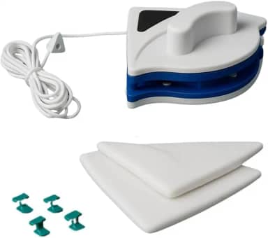 Limpador De Vidro Magnético Duas Faces Com Imã Limpa Fora da Janela Com Segurança E Praticidade Rodo Limpa Vidro Ideal Para Janelas Altas E Difíceis Manutenção Vidro Alto Janela Apartamento