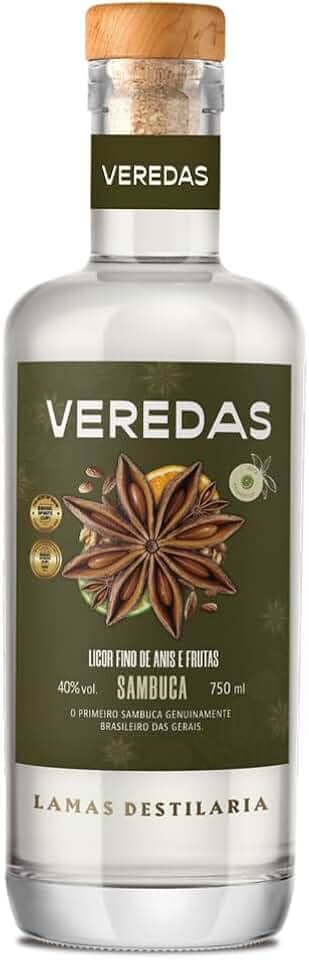 Licor Veredas Sambuca Lamas Destilaria