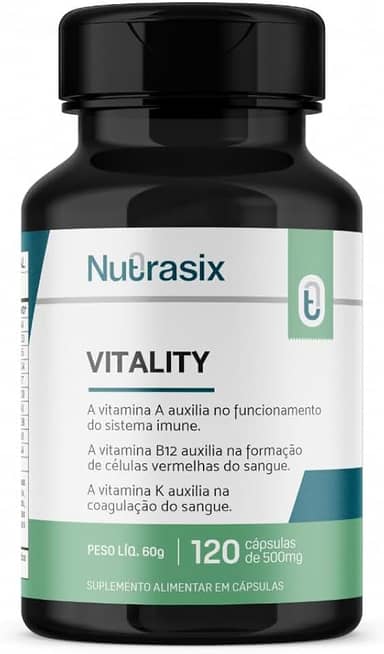 SUPLEMENTO PARA MENOPAUSA VITALITY 120 CÁPS 500MG - NUTRASIX