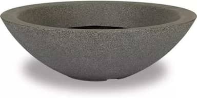 Vaso Bacia Grande Polieitleno Decorativo Planta Rosa do Deserto Cactos Suculentas N4 (Cinza)