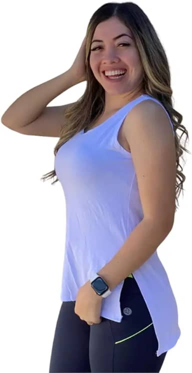 Regata Feminina Sobre Legging Tapa Bumbum Moda Fitness Academia e Ginástica