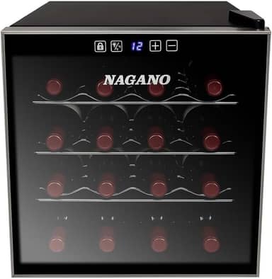 Adega de Vinhos Climatizada 16 Garrafas 44 L Display Digital Bivolt