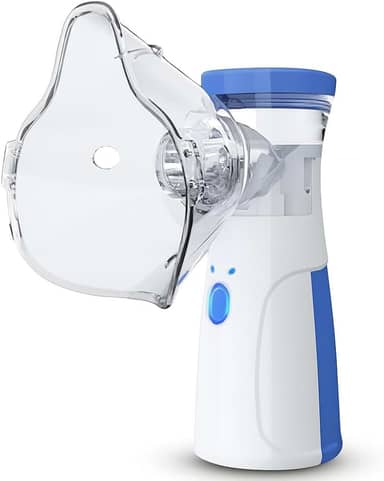 Nebulizador Inalador Ultrassonico Sem Fio Recarregavel USB Compacto Portatil Silencioso Criança Adulto Mesh Mini Ultrassom Infantil Premium