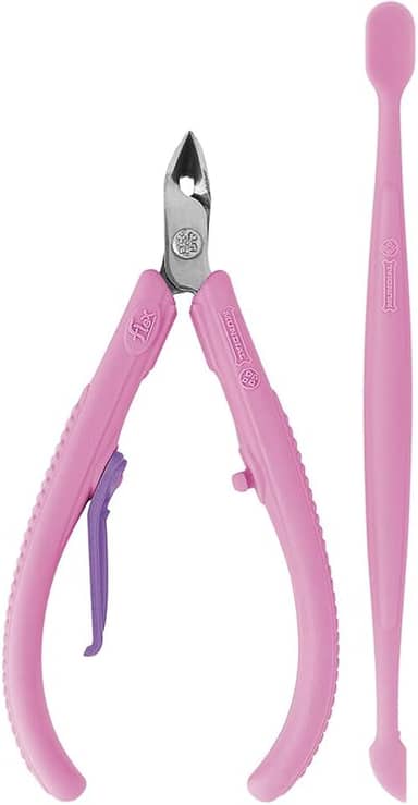 Mundial S/A Alicate Cutícula Flex 02 Peças Rosa