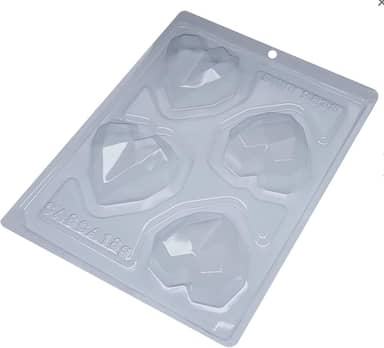 Forma para Chococalate BWB Cód. 9836 - Trufa Coração Lapidado