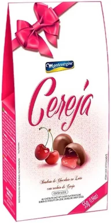 Bombom Cereja Montevérgine. Pacote Pequeno Presente