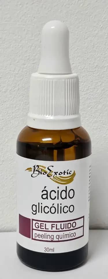 Gel Fluido Facial de Ácido Glicólico 10% Profissional (Peeling Químico) (Ph entre 3,5 e 4,0) 50 m l Bioexotic