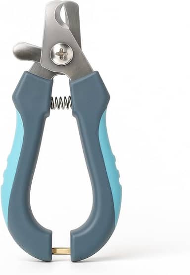 Cortador de Unha para Pets 15cm com Limitador – Emborrachado Azul, Precisão e Segurança para Cães e Gatos | Design Ergonômico Profissional