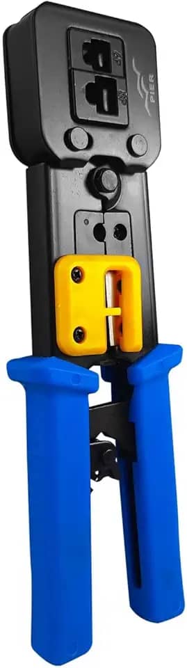 Alicate de crimpar Multi função FER0069 corta fio para conectores de passagem EZ Crimp RJ45 RJ12 RJ11